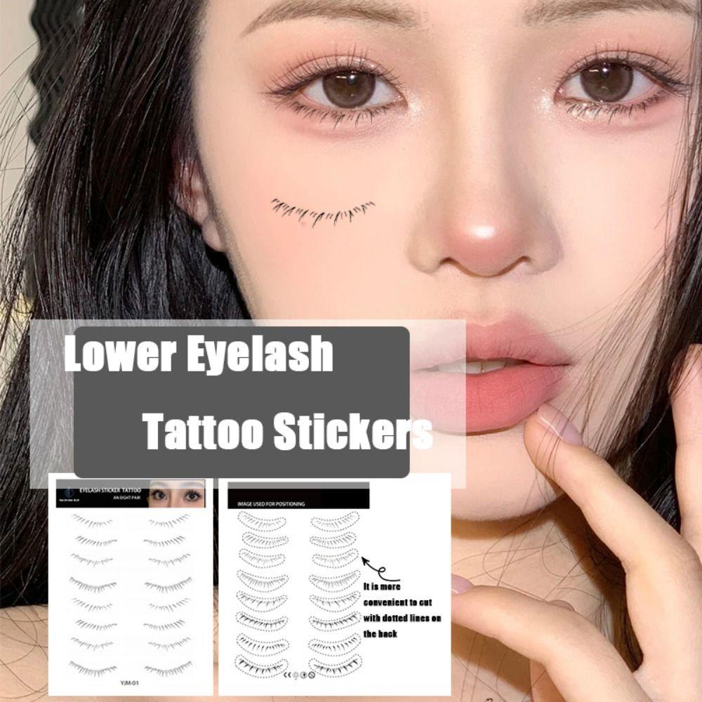 Fuzou Set 8 / 10 Cặp Lông Mi Giả 3d Chống Thấm Nước Nhiều Phong Cách Thời Trang Dùng Một Lần