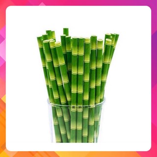 Ống hút giấy hình tre phi 6