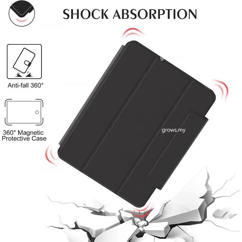 Bao Da Máy Tính Bảng Bảo Vệ 360 Độ Cho redmi pad 10.61 "2022° Bao Da Máy Tính Bảng Kèm Móc Xỏ Ngón Nam Châm Cho xiaomi 6 pro 11 "2023 mi pad 5 pro Ốp