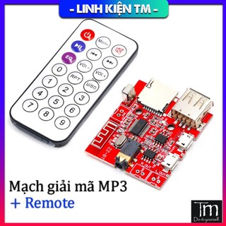Modul Giải Mã Mp3 Bluetooth 4.1 Hỗ Trợ USB - Thẻ Nhớ TF Có Remote