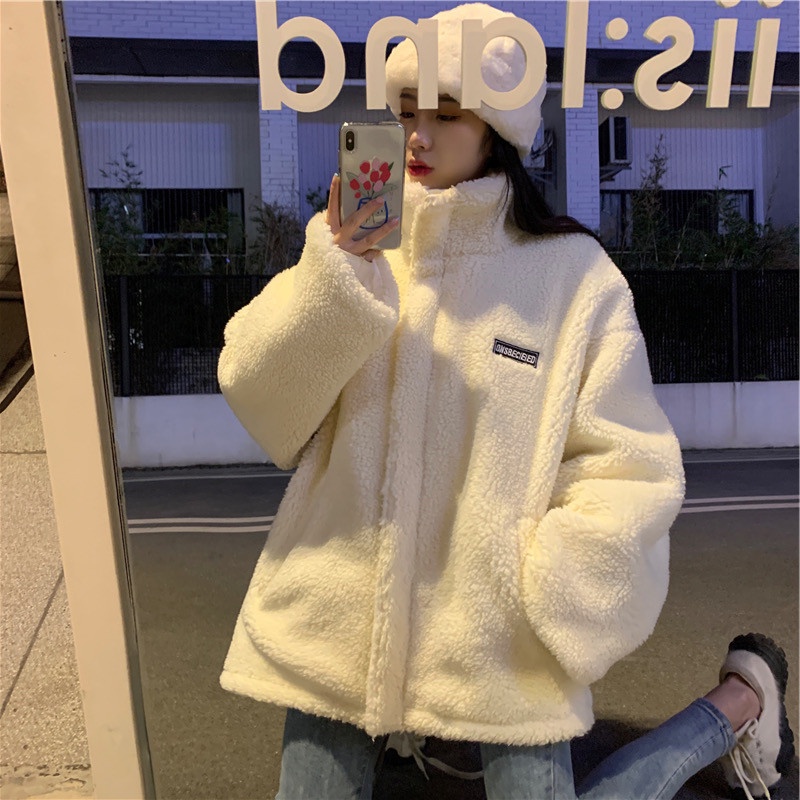 Áo Khoác Lót Lông Cừu cotton Thời Trang Thu Đông 2023 Dành Cho Nữ