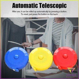 Soft Tape Measure Clothing Ruler Automatic Retractable Meter [Z/10]