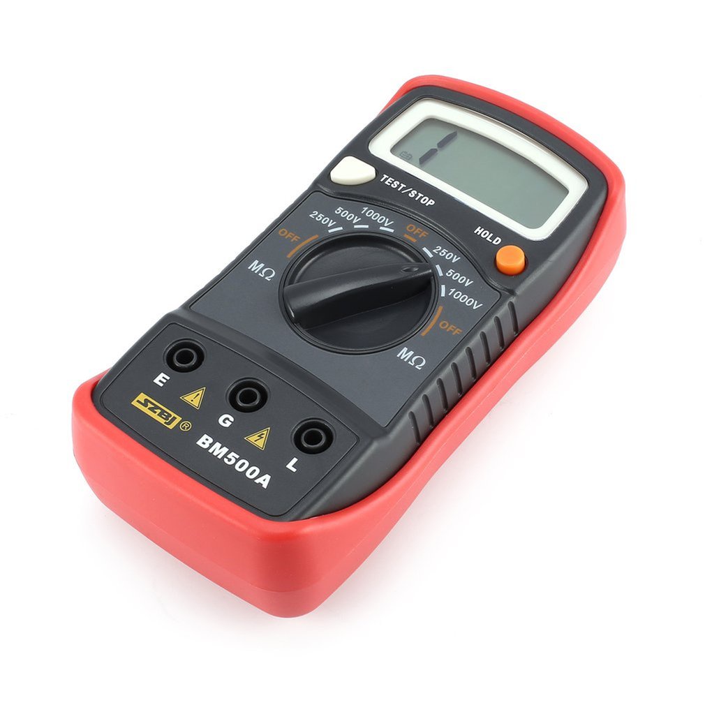 PK BM500A 1000V Digital Insulation Resistance Meter Tester Megohmmeter