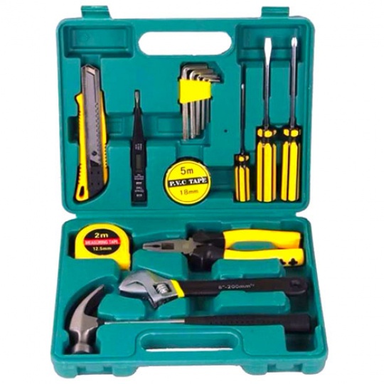 Bộ dụng cụ sửa chữa đa năng 17 món, Dụng cụ sử xe chất liệu thép cứng cáp lớp nhựa dẻo cầm nắm êm ái GDK1085