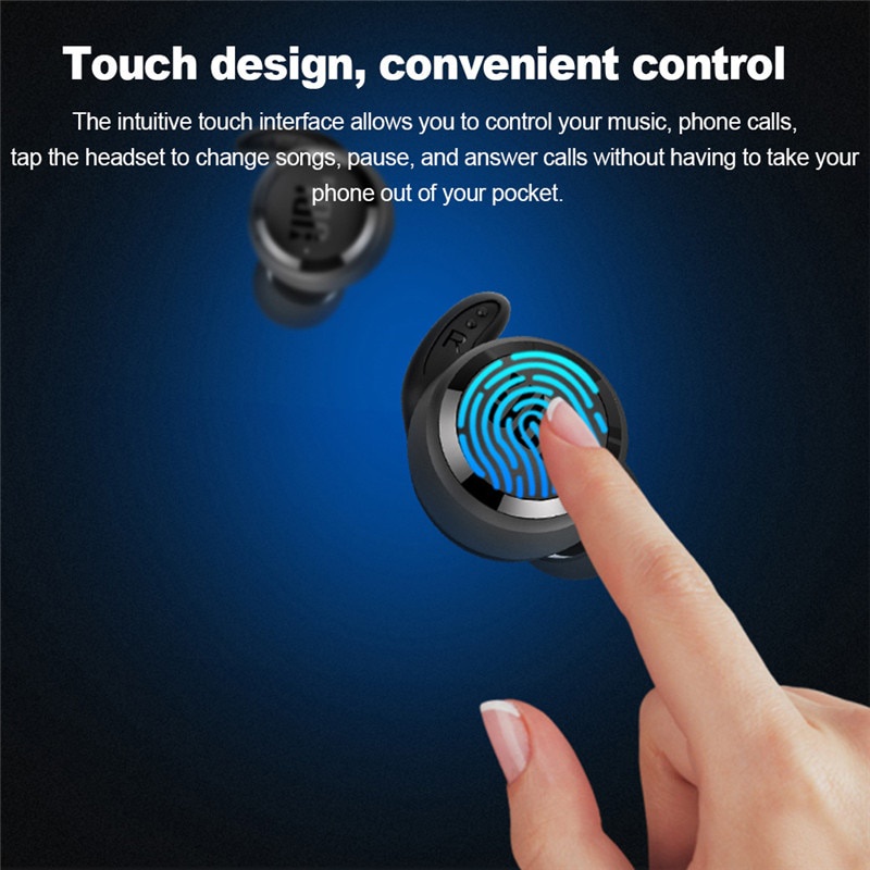 Tai Nghe Nhét Tai bluetooth 5.0 Không Dây tws4 Phong Cách Thể Thao Chất Lượng Cao