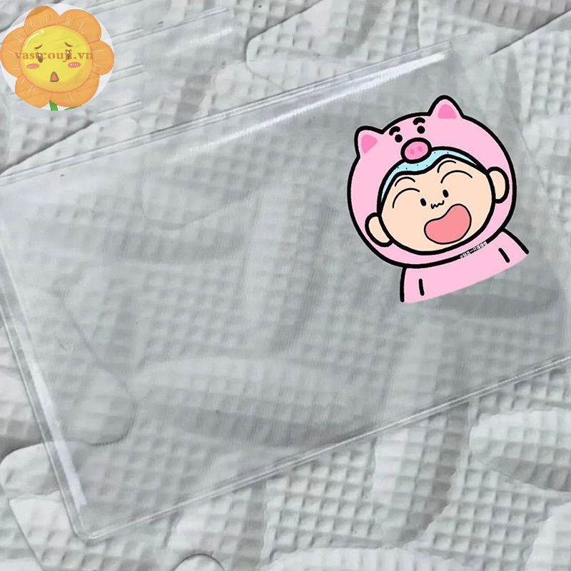 Vastji Hộp Đựng Thẻ id / Danh Thiếp / Thẻ id Trong Suốt In Hình shin-chan Sáng Tạo vn