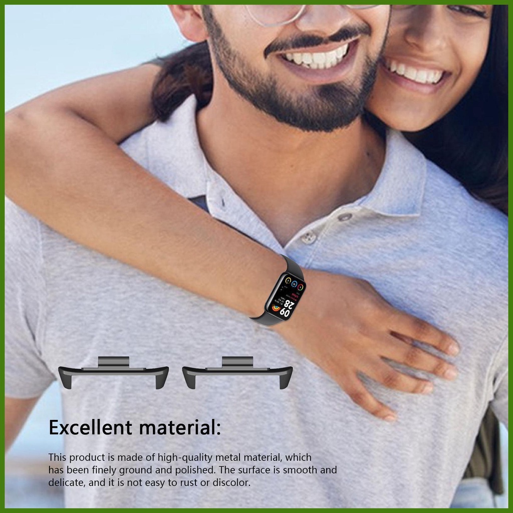 Set 2 Đầu Nối Kim Loại Cho Đồng Hồ Thông Minh xiaomi mi band 8 pro
