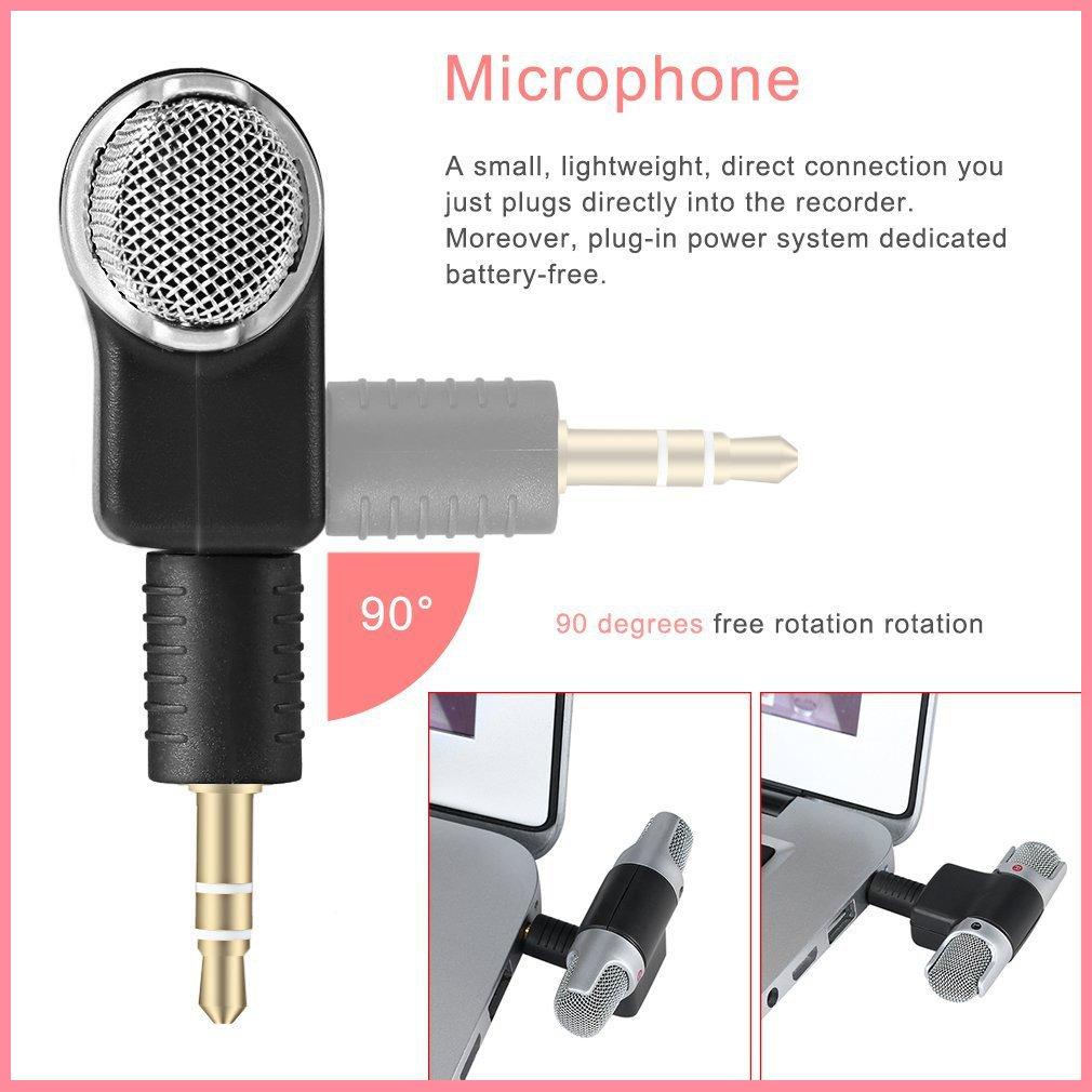 Mini Digital Stereo Microphone Mic 3.5mm Mini Jack PC Laptop Notebook
