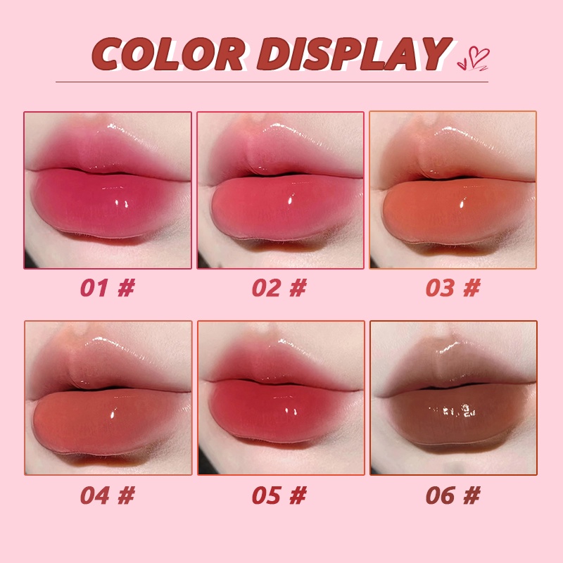 Son bóng Derf dạng thạch trong suốt lâu trôi cân bằng ẩm cho môi 3.5g