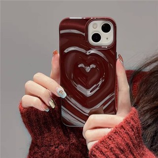 ibumpers Ốp Lưng Iphone Hàn Quốc Y2K Đỏ Ốp Điện Thoại Silicone Mềm Chống Sốc Chống Bẩn Cho 15 14 13 Pro Max 12 14 11