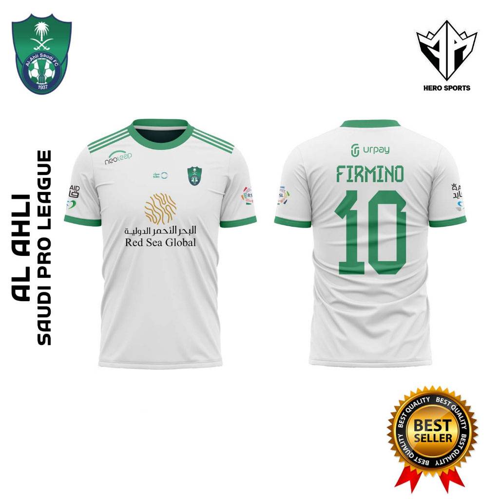 Áo Thun Thể Thao Ngắn Tay plus size fb 2023-2024 al-ahli sfc