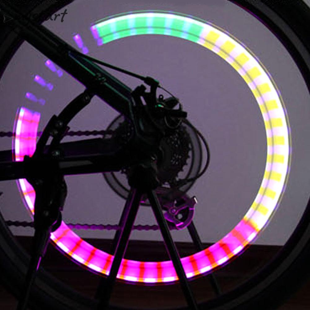 Bộ 2 Nắp Van Bánh Xe Đạp / Xe Máy Có Đèn