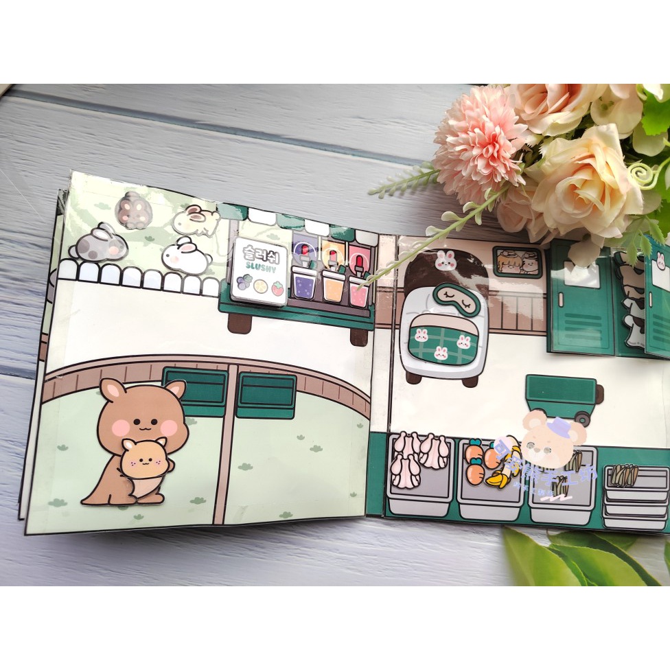 Sách Đồ Chơi Hình Sở Thú Hoạt Hình Tự Làm Thủ Công Cho Bé Gái