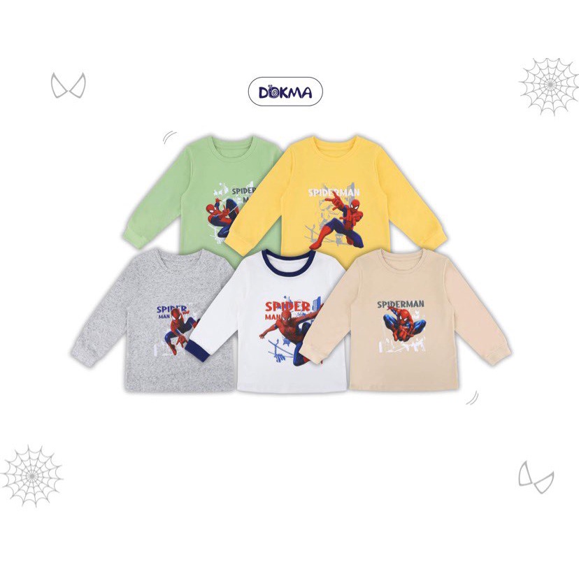 Áo cổ tròn dài tay bé trai Dokma  DA1118 - DA1815 PL