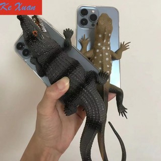 Ốp Điện Thoại Mềm Hình Thằn Lằn Cá Sấu Sống Động Cho opporeno987 a11x A58 A97 k10 real me gt rhnt