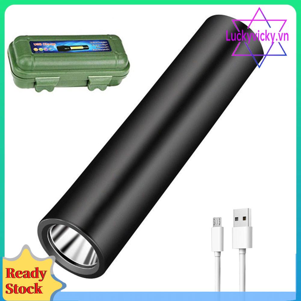 Xpe Đèn Pin mini 3 Bóng led Sạc usb 400mah 100lm