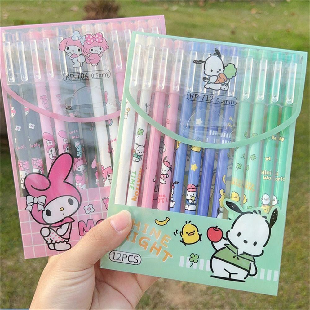 Daiga Bút Mực gel Họa Tiết Mèo Hoạt Hình anime kuromi Có Thể Xóa Được