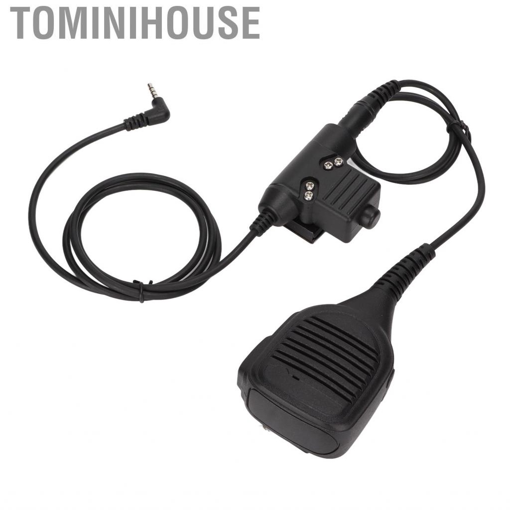 Tominihouse 7.1mm Shoulder Microphone Two Way  Speaker Mic With U94 PTT For 1S/2