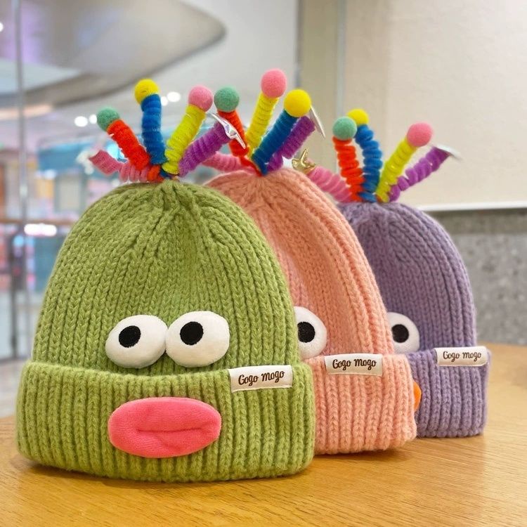 Dễ Thương Mũ Len Hình Quái Vật Ngộ Nghĩnh Đáng Yêu Cho Bé Gái Cxbpi01.vn105