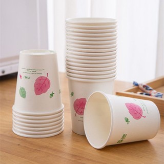 Bịch 50 ly cốc giấy dùng 1 lần 200ml nội địa trung