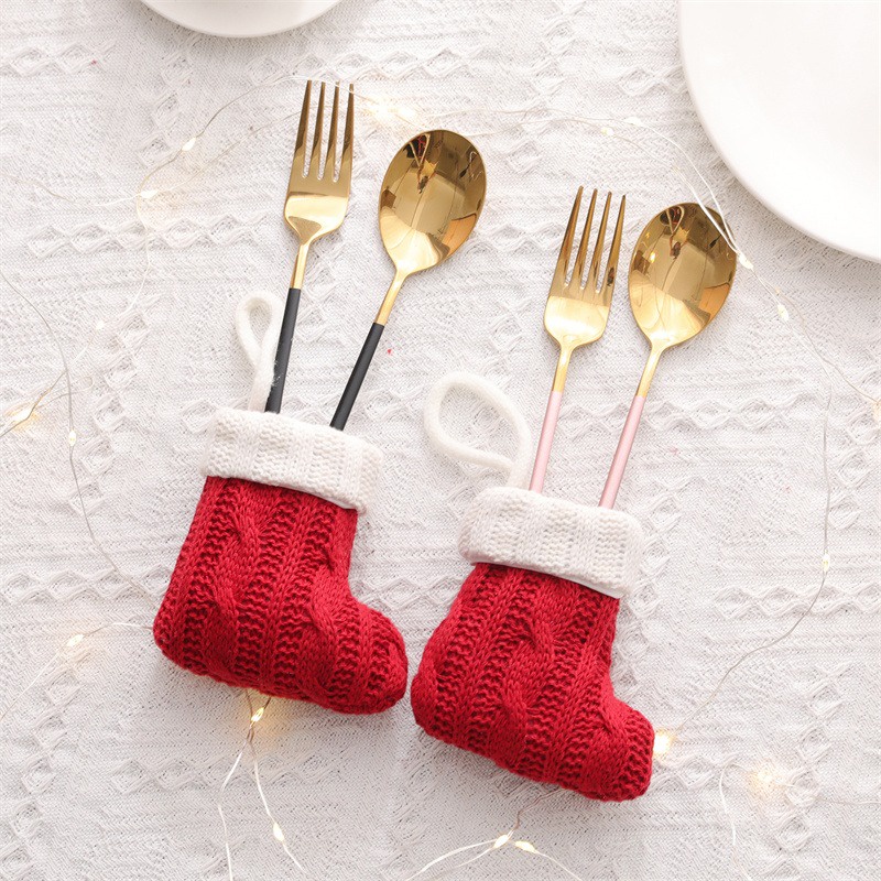 Tất Len mini Trang Trí Cây Thông Noel