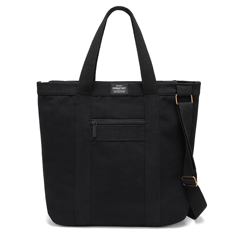 Canvas Túi đeo vai nam Túi xách tay vải bố size lớn túi tote nam thời trang phong cách Hàn Quốc big tote bag