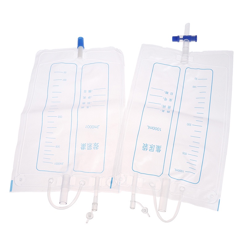 Bồn tiểu bệnh viện, túi đựng nước tiểu đa năng, túi thoát nước gia dụng 1000ML & 2000ML, túi đựng nước tiểu, bồn tiểu ngoài, bộ thu gom nước tiểu, túi đựng ống thông tiểu