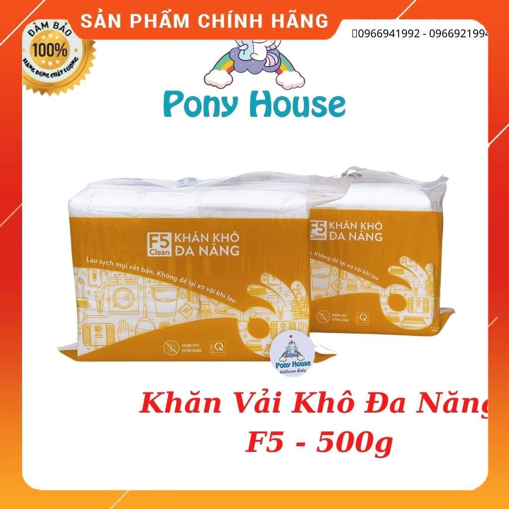 Giấy Khô/ Khăn Vải Khô Đa Năng F5 Mamamy - Gói 500G An Toàn Cho Bé Yêu