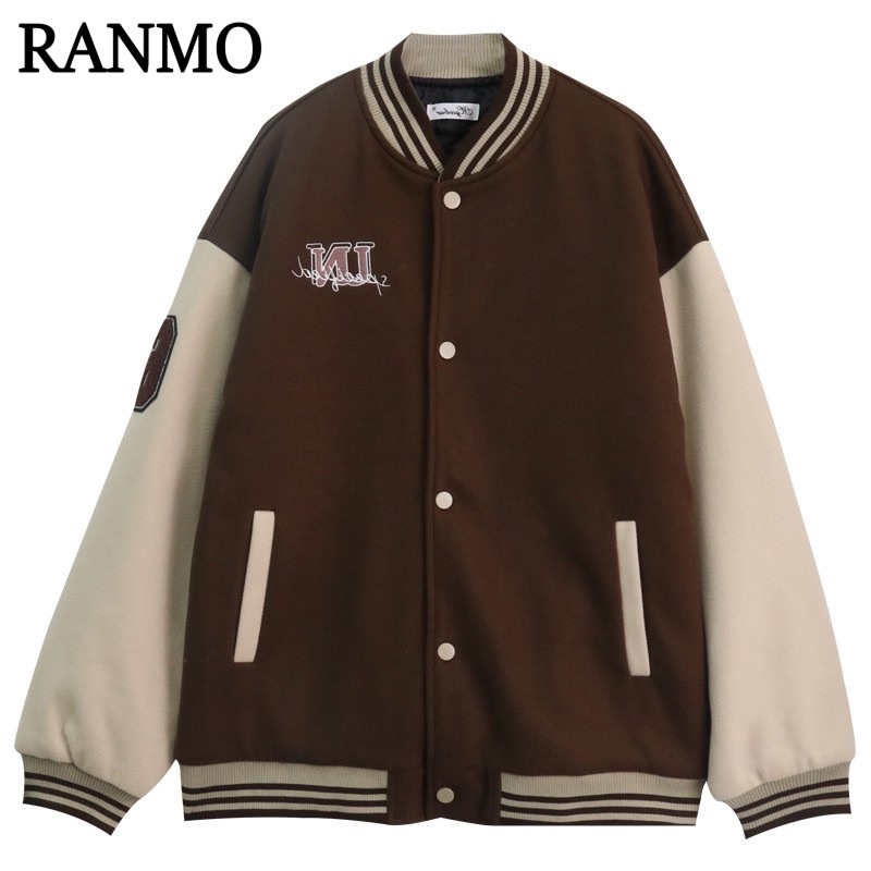 RANMO áo khoác dù áo khoác bomber Thông thường INS chic Sôi động WJK2393IP0 41Z231009