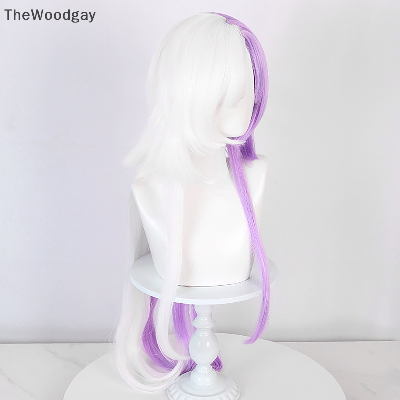 Bộ Tóc Giả Dài Màu Tím Tím Trắng Chịu Nhiệt cosplay Nhân Vật Trong Phim thewoodgay Bugo sigma
