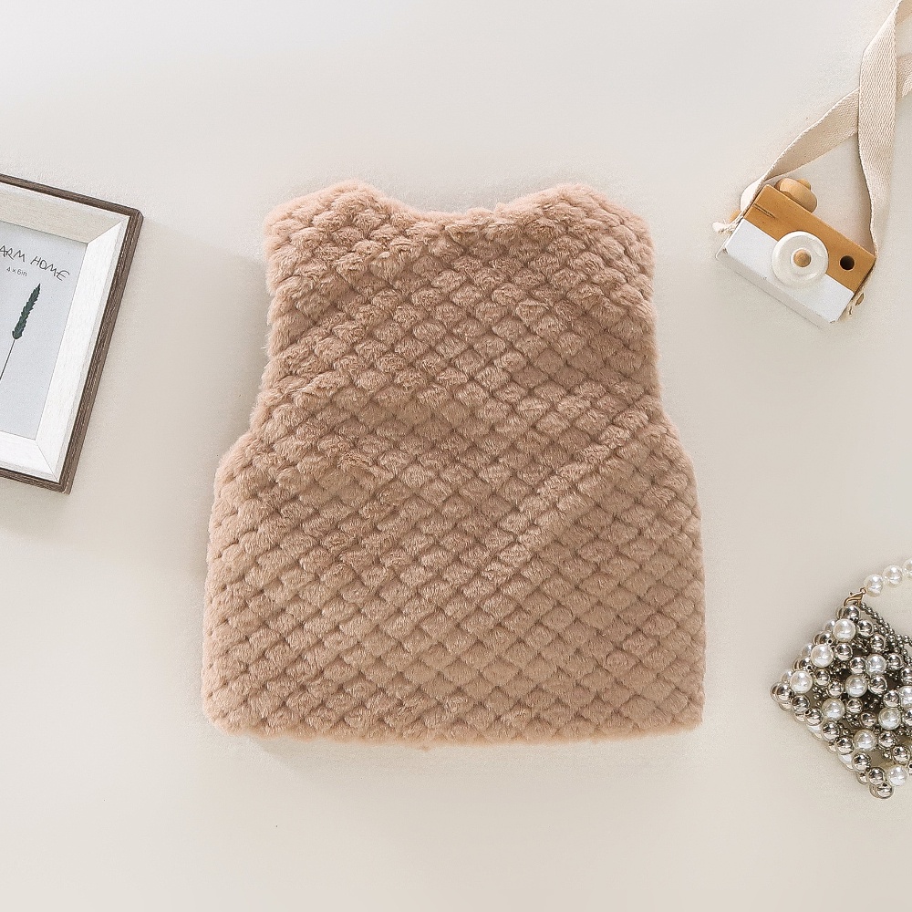 Áo Khoác Len Không Tay Mềm Mại 70cm - 120cm Thời Trang Mùa Đông Cho Bé