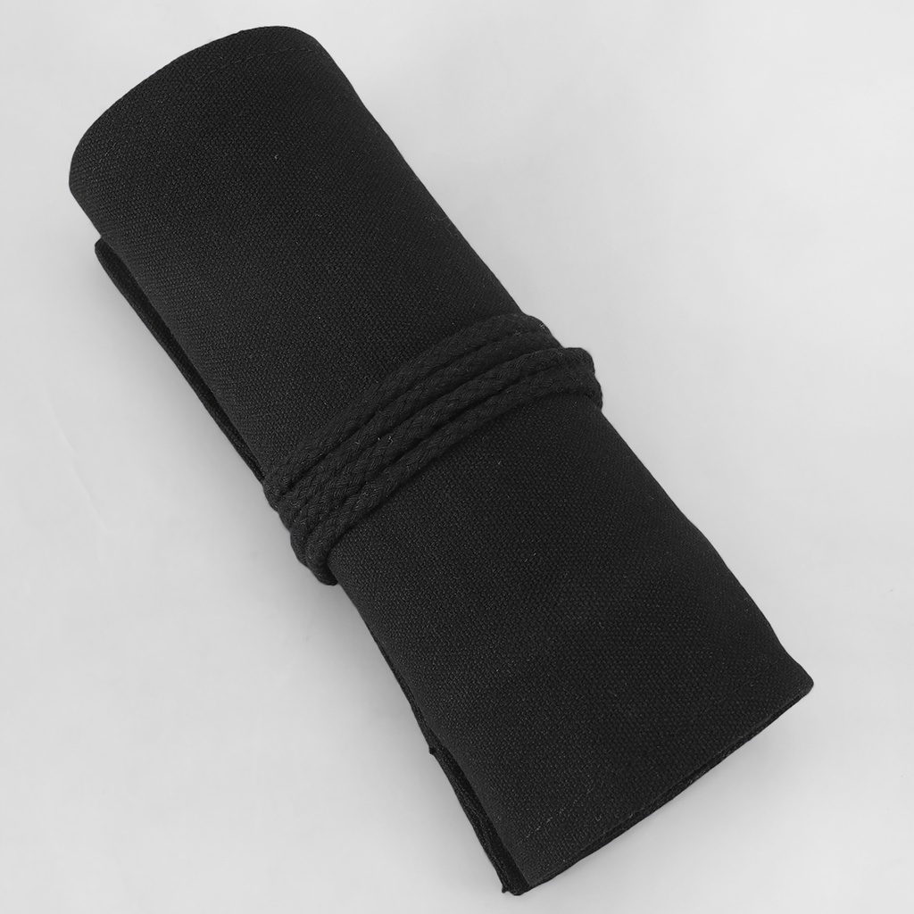 Túi Đựng Bút Chì Đa Năng Màu Đen Bằng Vải canvas