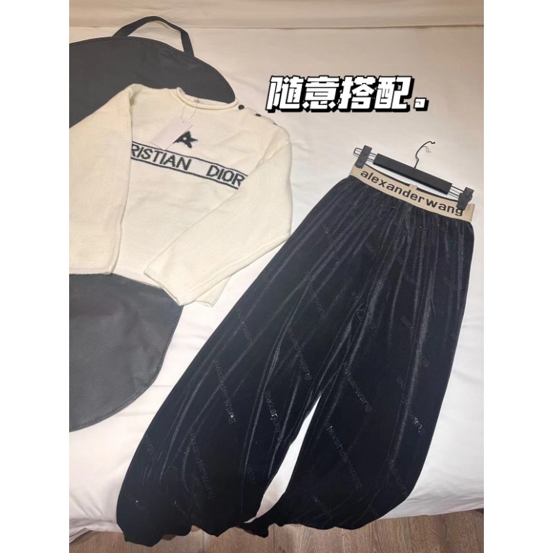 ❤️❤️Hàng Có Sẵn! ❤️❤️ Quần Dài Nữ Chất Liệu Nhung Co Giãn Mẫu Mới 2023