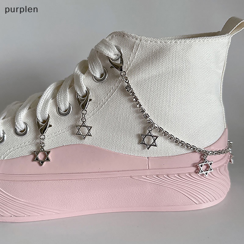 1 Dây Chuyền Mặt Hình Trái Tim Đôi Giày Thể Thao Thời Trang Cho Nam Và Nữ