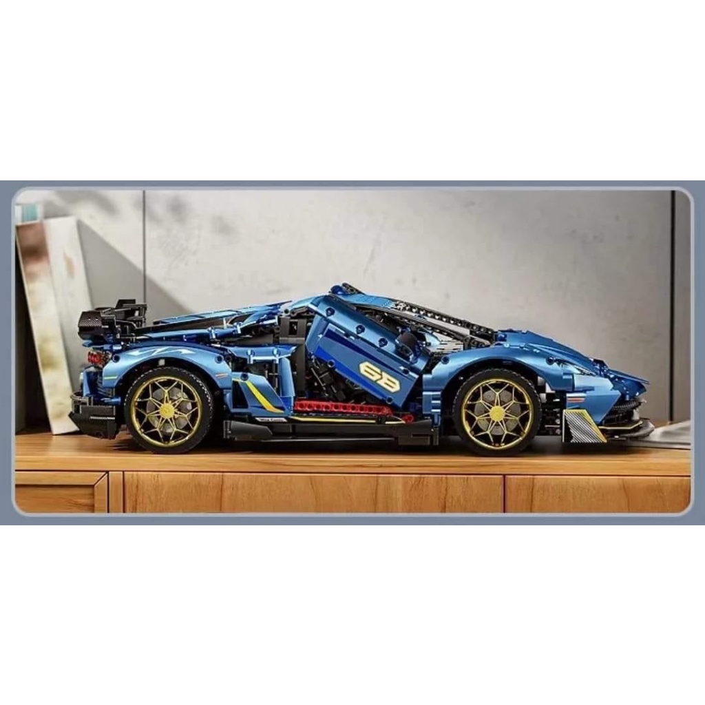 Đồ chơi NON-LEGO siêu xe Technic KBOX Lamborghini Aventador SVJ 63  10520 Tỉ lệ