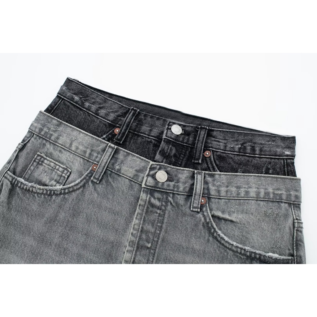 Chân Váy Jean Lưng Cao Thời Trang Quyến Rũ Cho Nữ 948268