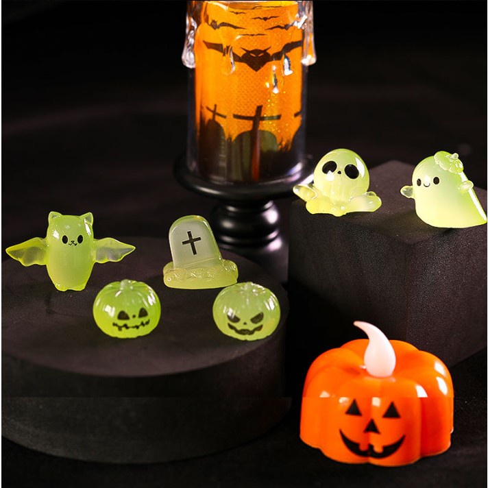 Tượng phát sáng decor lễ hội halloween trang trí terrarium