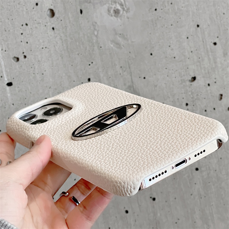 Fashion Minimalist Leather Case for iPhone 15 14 13 12 Pro Max 15pro 13pro 12pro 12 Promax 15promax 14promax 13promax 12promax Brand Logo Full Back Cover
