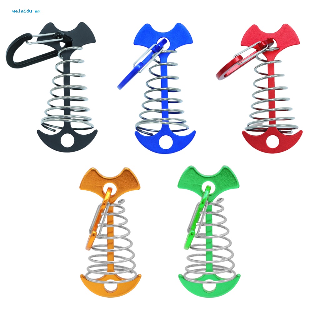Weiaidu Bộ 10 Móc Khóa Dây Xương Cá Bằng Hợp Kim Nhôm Đa Năng Siêu Bền Tiện Dụng Mang Theo Du Lịch Dã Ngoại