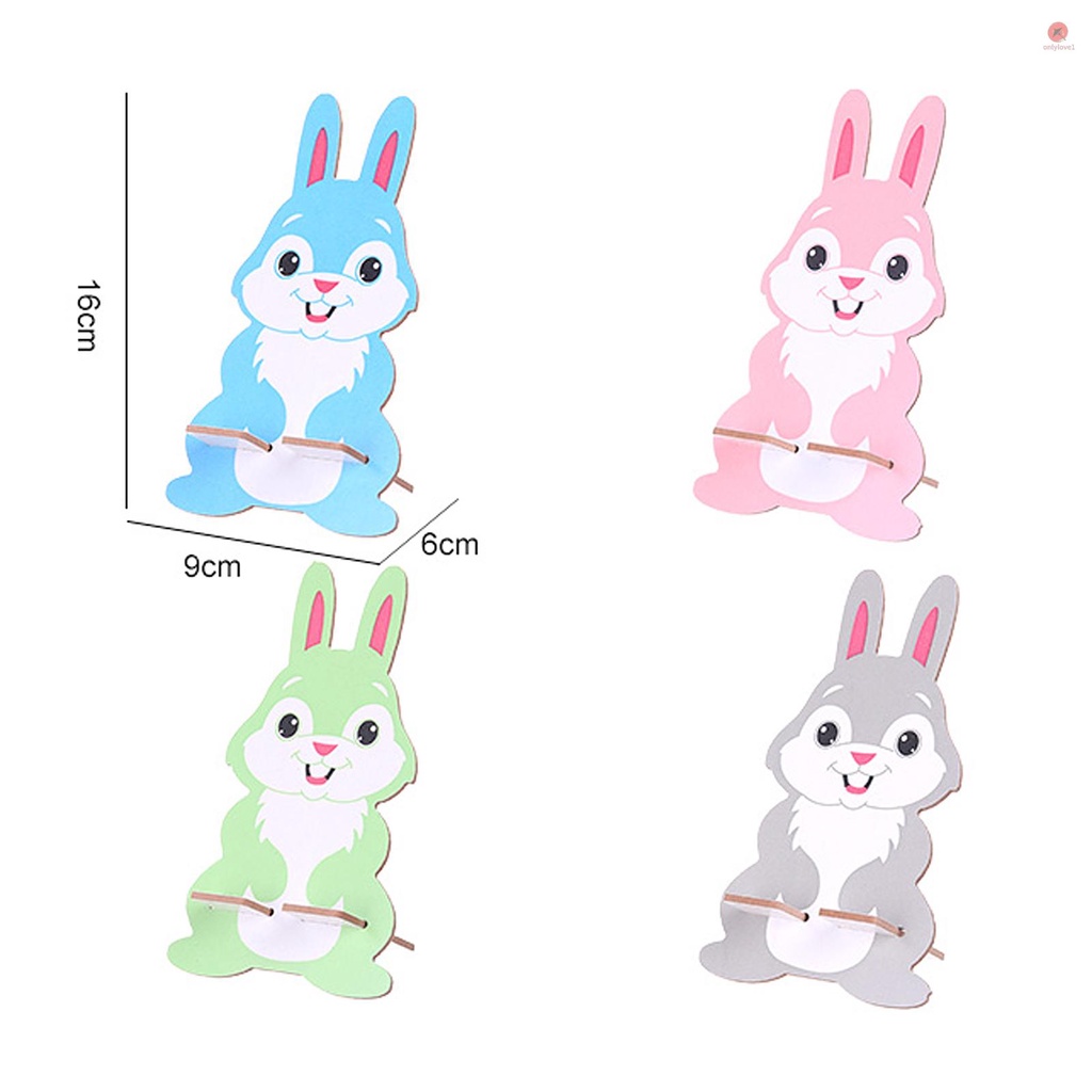 Giá Đỡ Điện Thoại Để Bàn Bằng Gỗ Hình Thỏ Hoạt Hình Dễ Thương