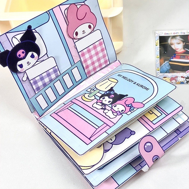 Kawaii sanrio my melody cinnamoroll kuromi Trò Chơi Dán Trò Chơi Yên Tĩnh diy Vui Nhộn Làm Quà Tặng Cho Bé Gái