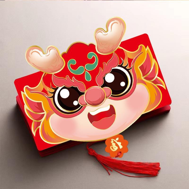 Set 6 / 10 Bao Lì Xì Đỏ angpao Phong Cách Trung Hoa 2024