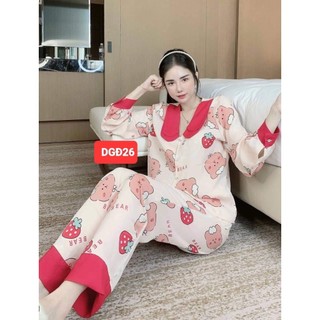 Đồ bộ xả kho siêu rẻ đồ bộ ngủ nữ pyjama tay dài quần dài đồ bộ mặc nhà