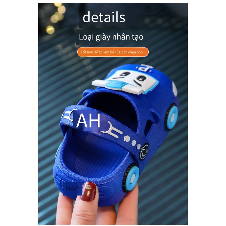 Dép Sandal Đục Lỗ Đế Mềm Chống Trượt Phong Cách Hoạt Hình Dễ Thương Mẫu Mới 2023 Dành Cho Bé Trai Và Bé Gái