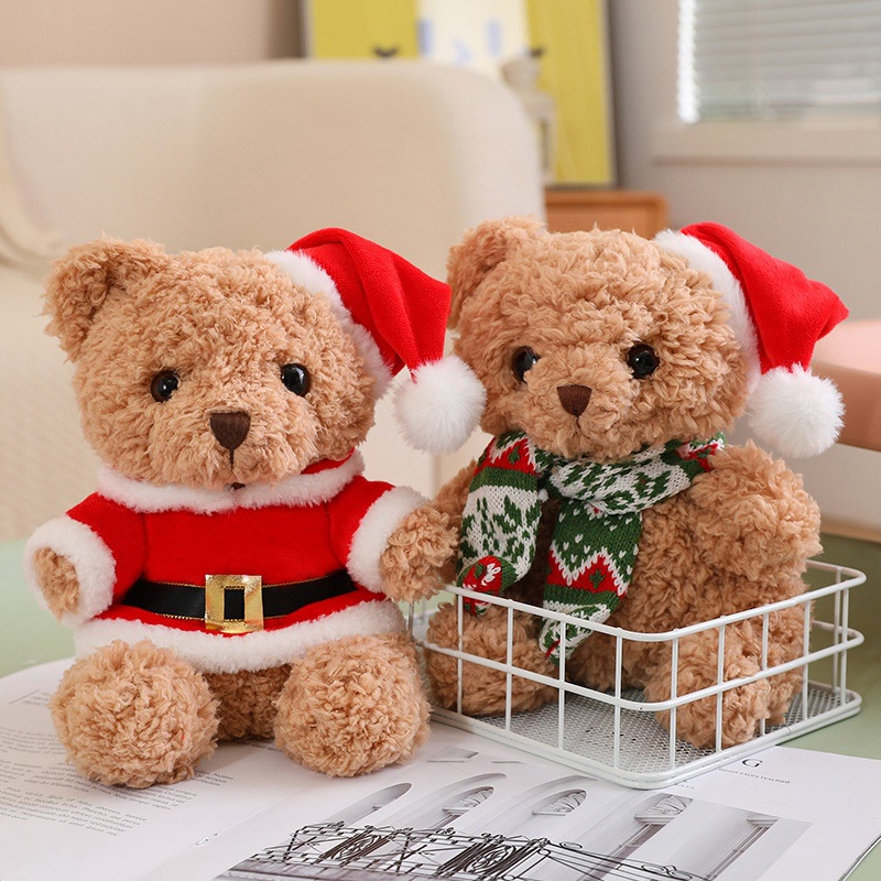 Gấu Bông teddy Dễ Thương Dùng Trang Trí Giáng Sinh