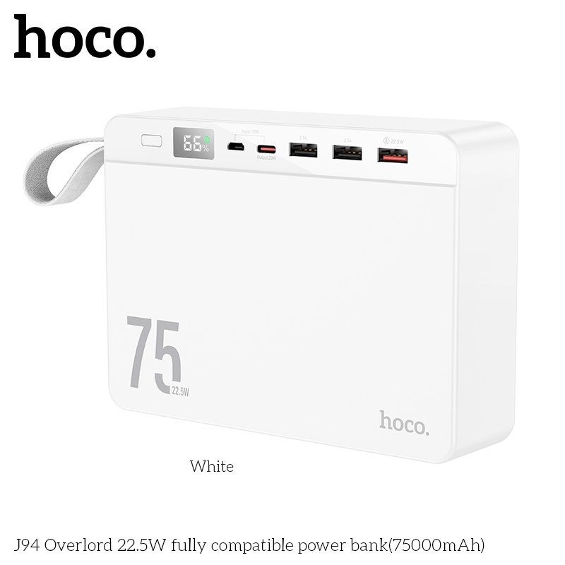 Pin Sạc dự phòng Hoco J94 75.000mah 22,5w đen
