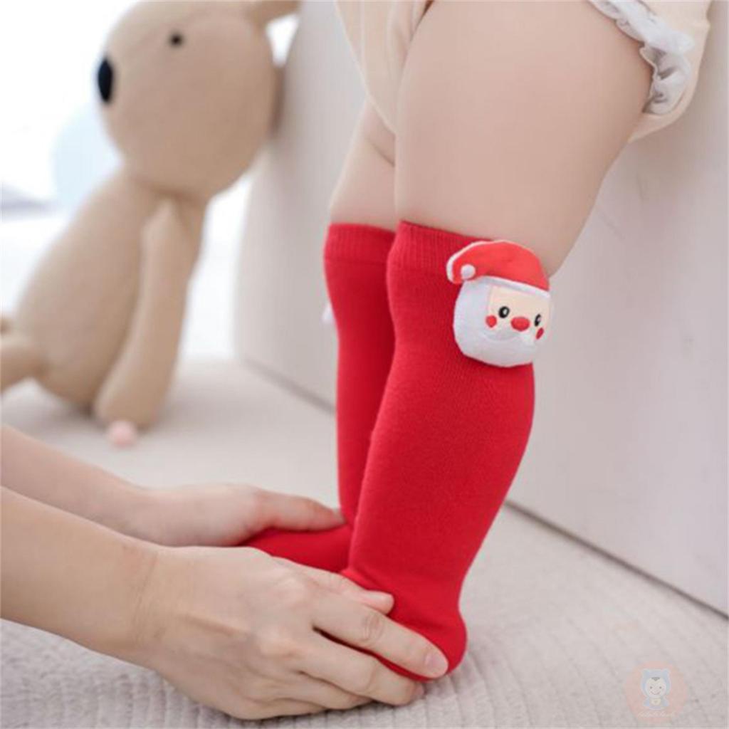 Laa6-baby Vớ Dài Đến Đầu Gối Thời Trang Giáng Sinh Dành Cho Bé Gái