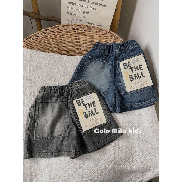 Quần Short denim In Họa Tiết graffiti Phong Cách Hàn Quốc Thời Trang Mùa Hè 2023 Dành Cho Trẻ Em Mới