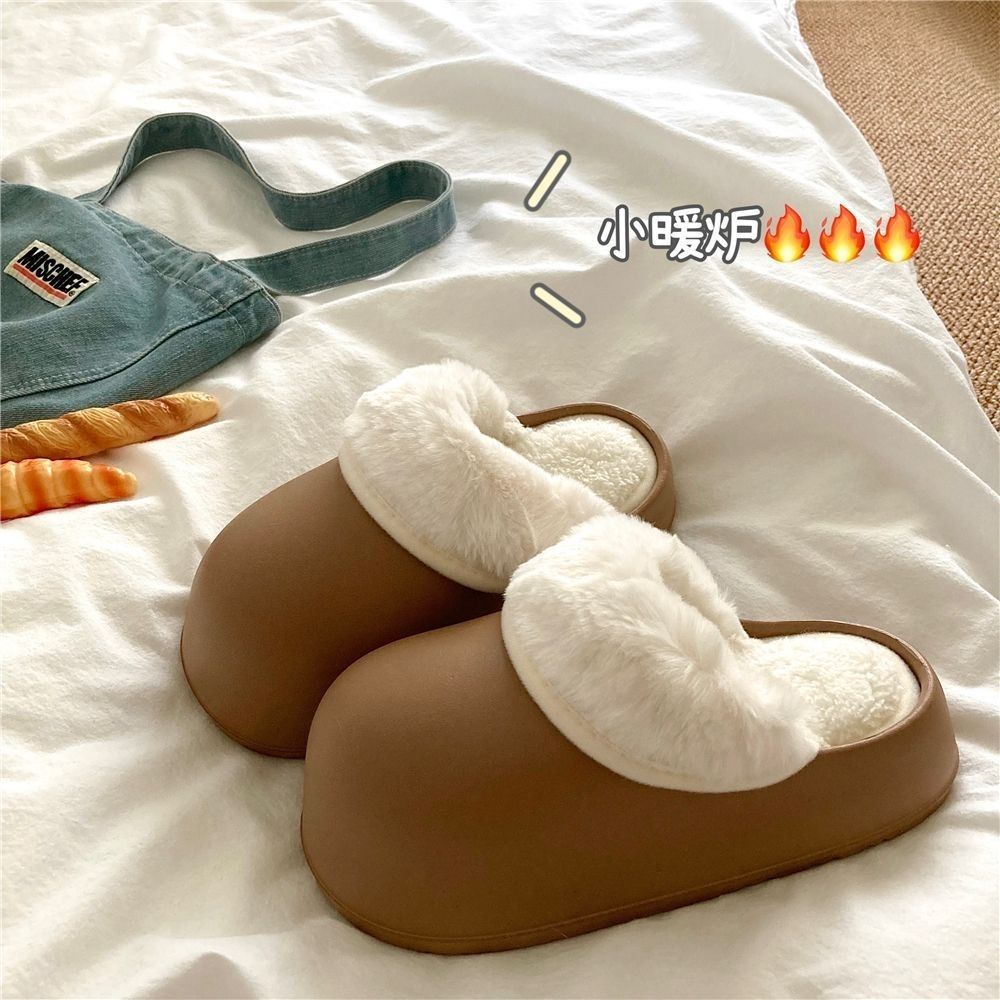 Dép bông Dép Lông đi trong nhà ĐẾ CAO SU Trẻ trung Linh hoạt Phù hợp Thời thượng