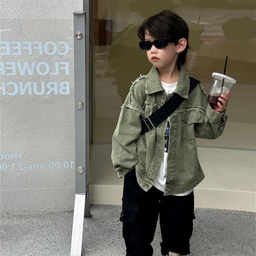 Áo Khoác denim Phong Cách Hàn Quốc Thời Trang Xuân Thu Cho Bé